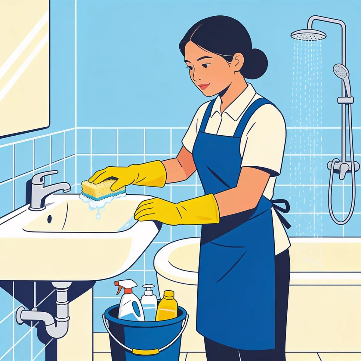 Deep clean illustration